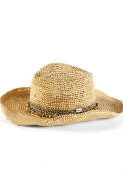 Hot Soft Surroundings Tahitian Cowboy Hat Turquoise