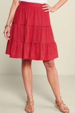 Sale Soft Surroundings Talisa Linen Blend Skirt