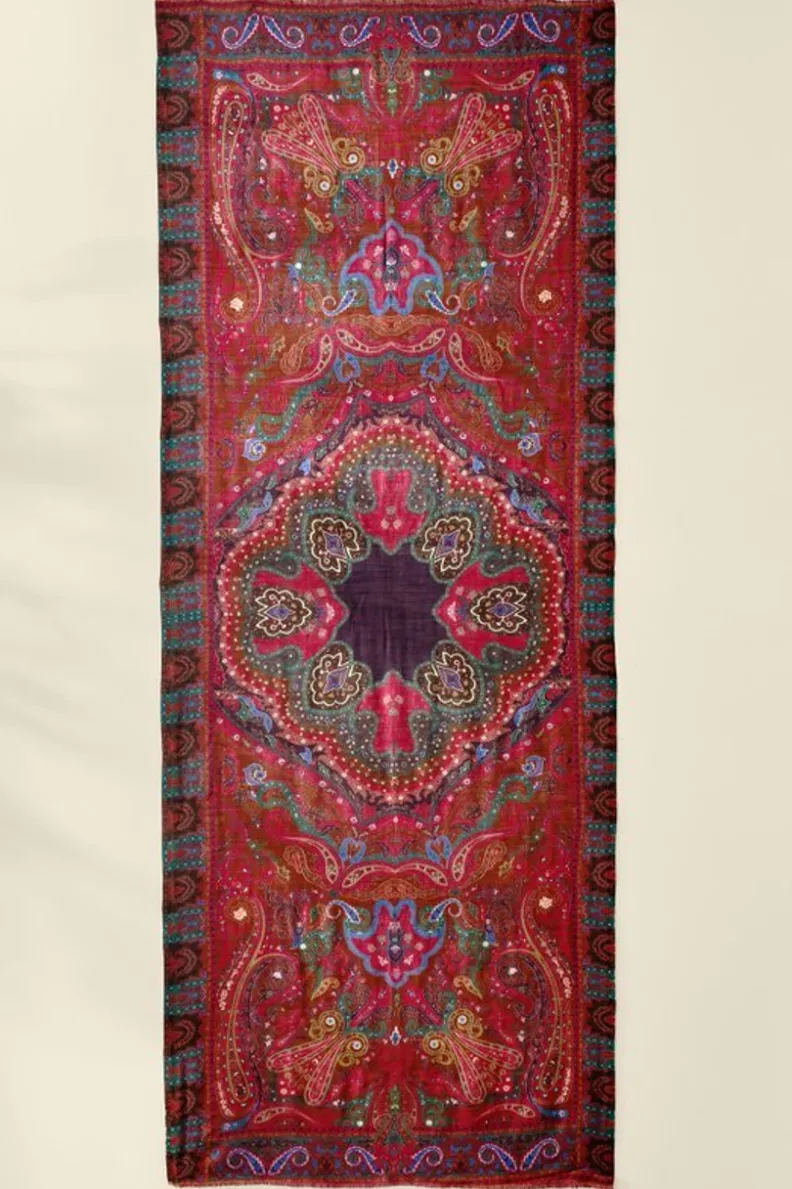 New Soft Surroundings Tamara Paisley Scarf Multi