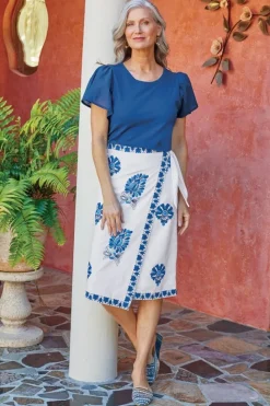 Online Soft Surroundings Tessa Tee EstateBlue