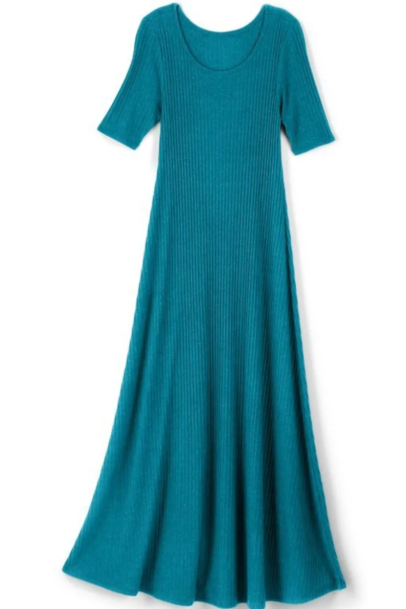 Online Soft Surroundings Textured Short Sleeve Santiago Dress