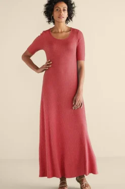 Online Soft Surroundings Textured Short Sleeve Santiago Dress