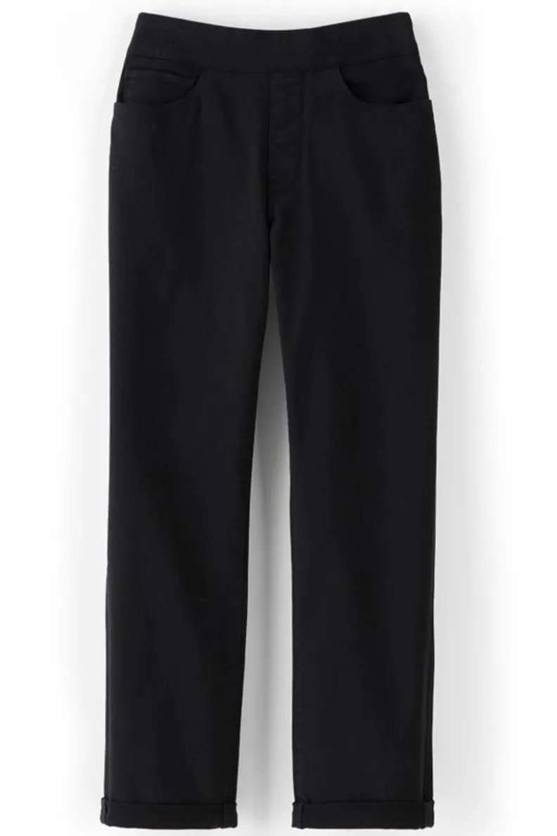 Online Soft Surroundings The Ultimate Denim Pull-On Crop White