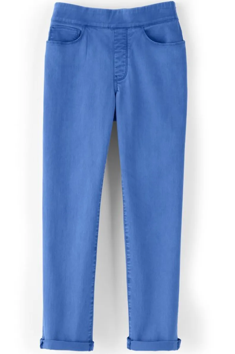 Online Soft Surroundings The Ultimate Denim Pull-On Crop White