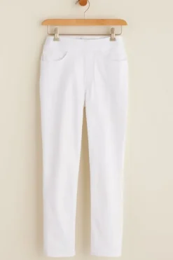 Online Soft Surroundings The Ultimate Denim Pull-On Crop White