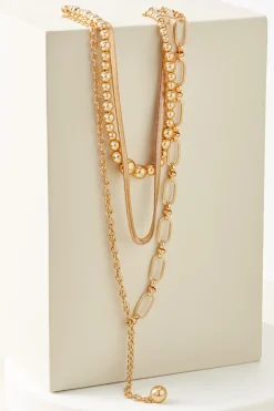 Discount Soft Surroundings Triveni Necklace Set Gold