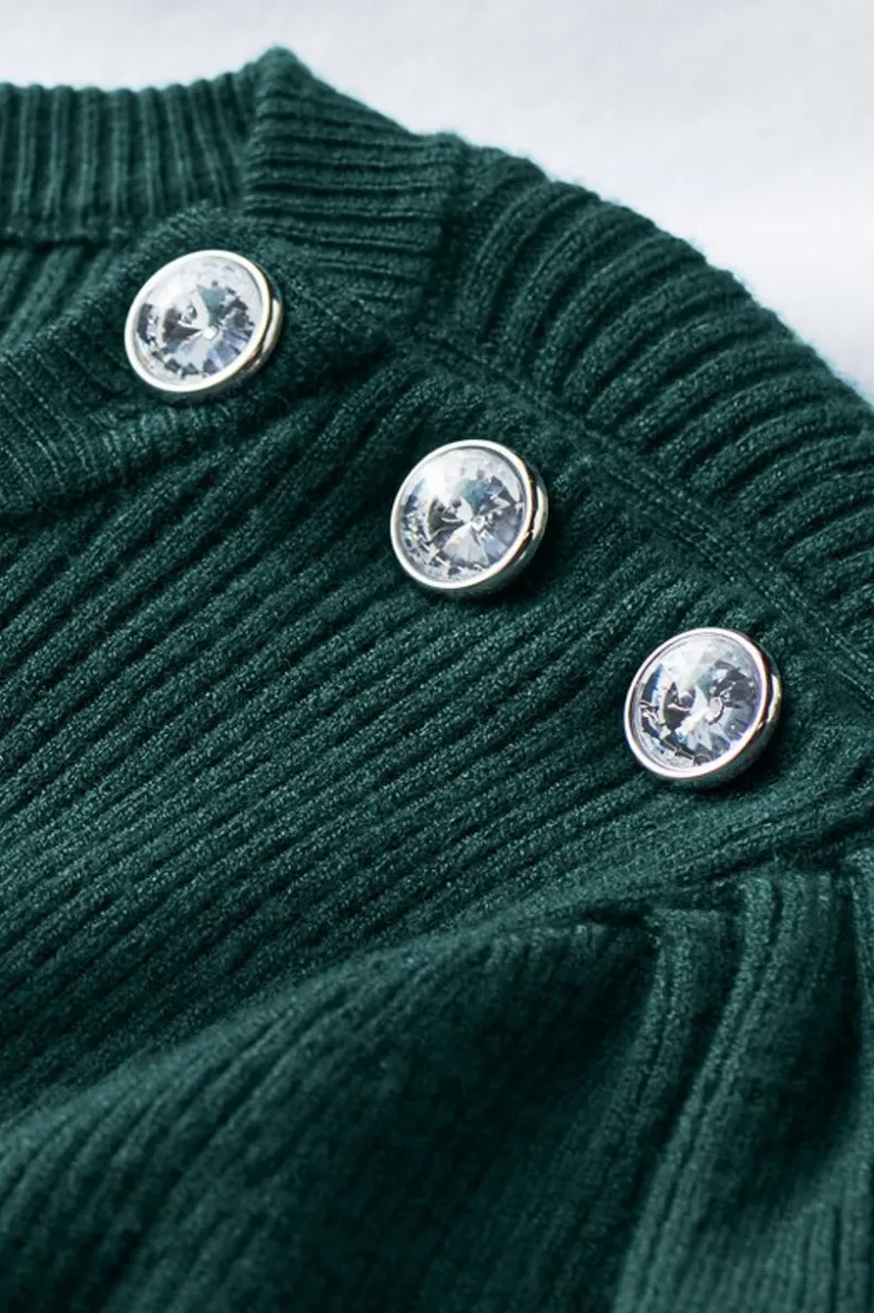 Hot Soft Surroundings Tyla Button Shoulder Sweater