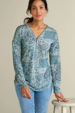Clearance Soft Surroundings Valentina Zip Sweater