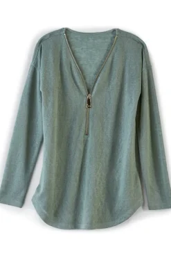 Clearance Soft Surroundings Valentina Zip Sweater