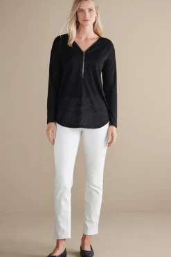 Clearance Soft Surroundings Valentina Zip Sweater