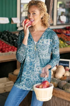 Clearance Soft Surroundings Valentina Zip Sweater