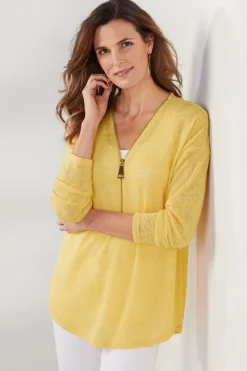 Clearance Soft Surroundings Valentina Zip Sweater