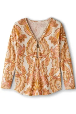 Clearance Soft Surroundings Valentina Zip Sweater