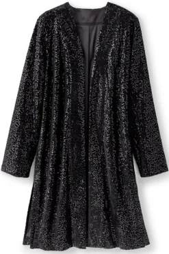 Outlet Soft Surroundings Valetta Sequin Topper BlackSequins