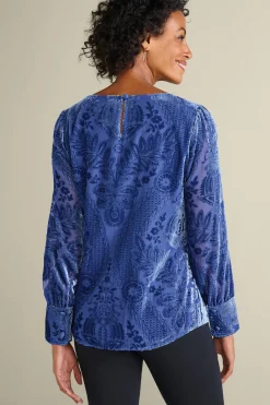 Outlet Soft Surroundings Vanetta Velvet Top