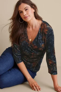 Best Soft Surroundings Velvet Alyssa Knit Top