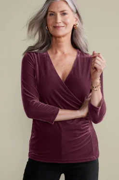 Best Soft Surroundings Velvet Alyssa Knit Top