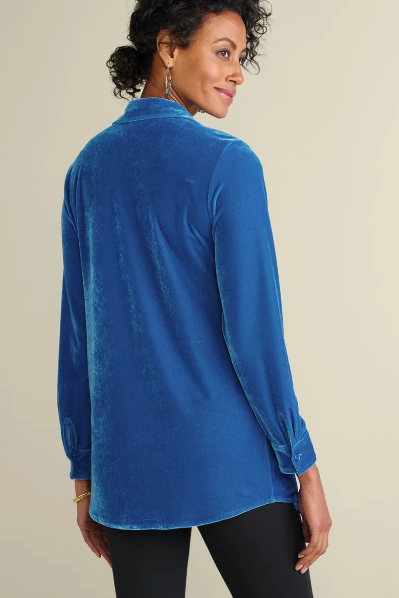 Best Soft Surroundings Velvet Boyfriend Tunic Shirt