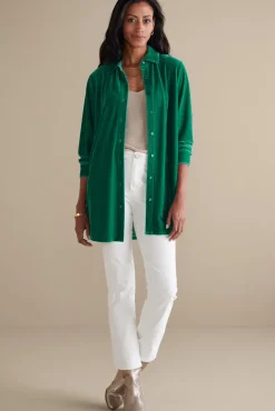 Best Soft Surroundings Velvet Boyfriend Tunic Shirt