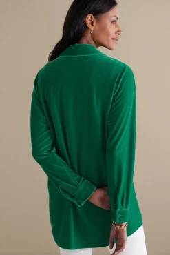 Best Soft Surroundings Velvet Boyfriend Tunic Shirt