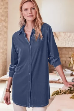 Best Soft Surroundings Velvet Boyfriend Tunic Shirt