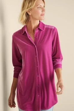 Best Soft Surroundings Velvet Boyfriend Tunic Shirt