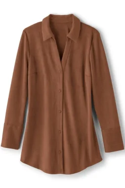 Sale Soft Surroundings Vida Faux Suede Tunic