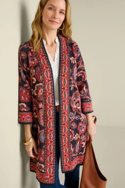 Discount Soft Surroundings Vitrine Jacquard Cardigan FallGarden