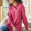 Discount Soft Surroundings Winifred Pullover Cinnamon