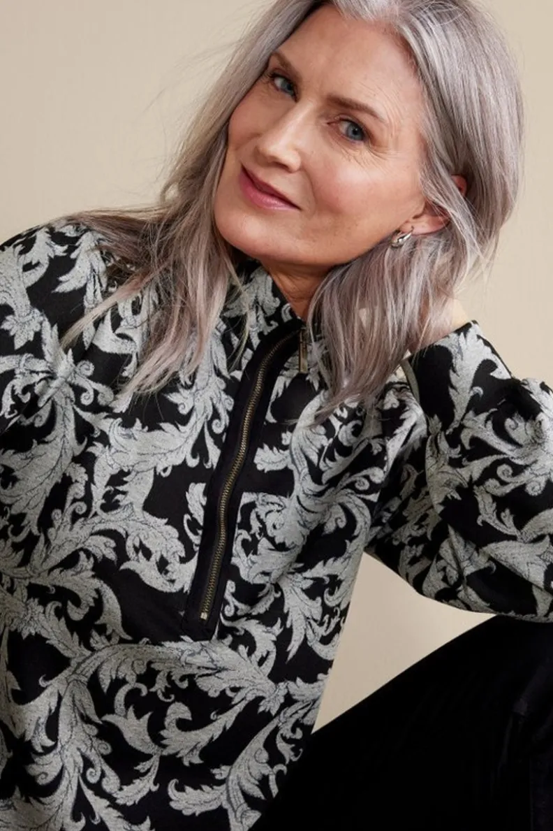 Fashion Soft Surroundings Winona Pullover NeutralScroll