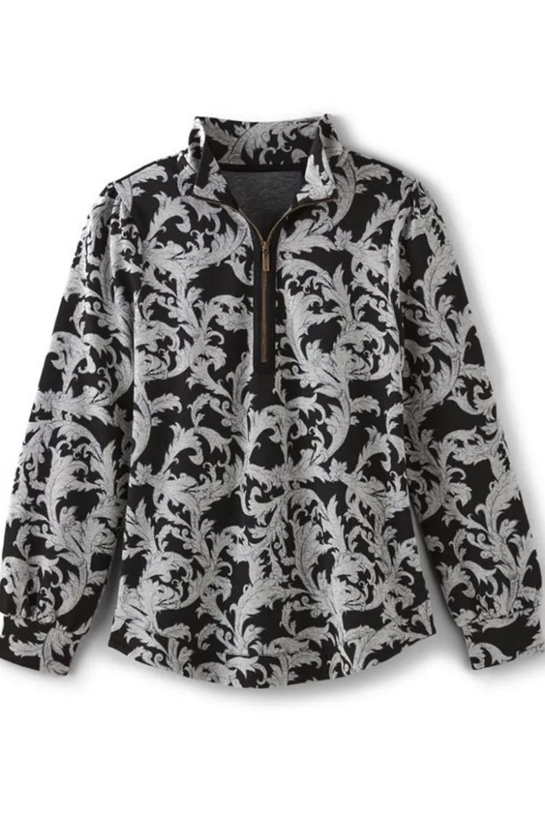 Fashion Soft Surroundings Winona Pullover NeutralScroll