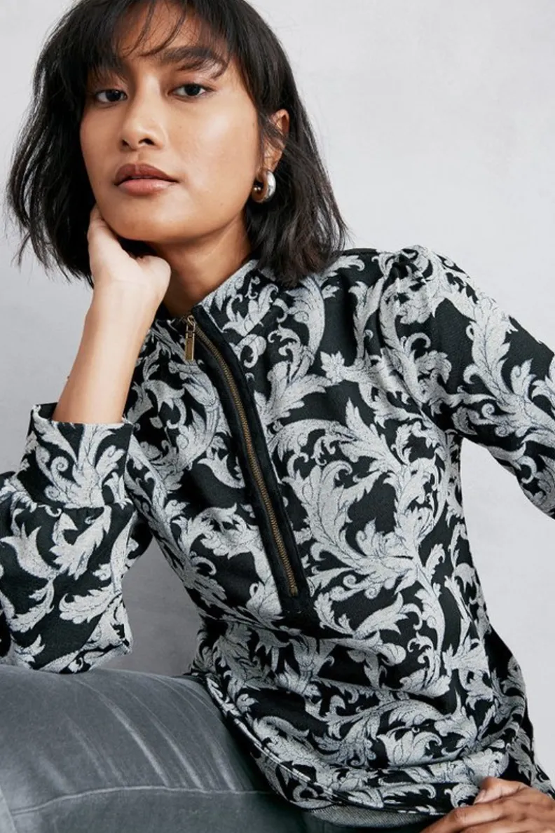 Fashion Soft Surroundings Winona Pullover NeutralScroll