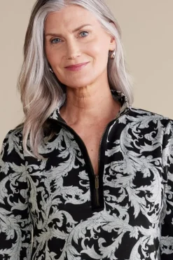 Fashion Soft Surroundings Winona Pullover NeutralScroll