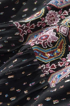 Clearance Soft Surroundings Wynn Shimmer Tunic Black