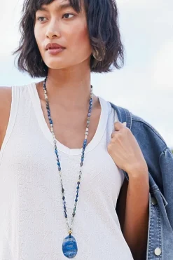 Best Soft Surroundings Yarra Pendant Necklace Lapis