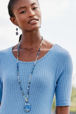 Best Soft Surroundings Yarra Pendant Necklace Lapis