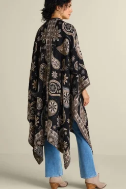 Online Soft Surroundings Yasmin Embroidered Wrap BlackMulti