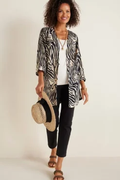 Clearance Soft Surroundings Zella Topper BrownZebra