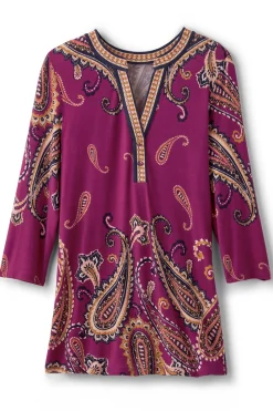 Hot Soft Surroundings Zennia Printed Tunic OsteriaScarf