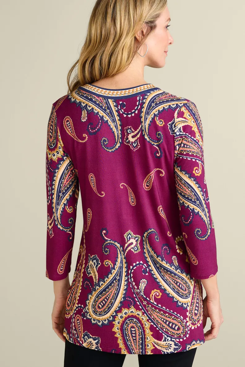 Hot Soft Surroundings Zennia Printed Tunic OsteriaScarf